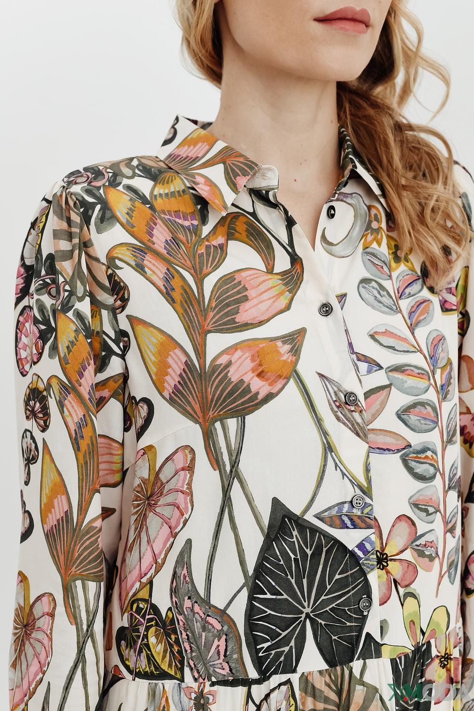 Платье Lecomte с цветочным принтом