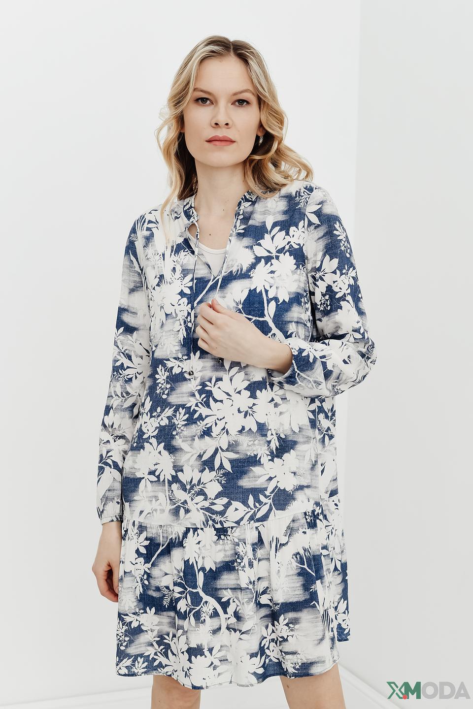 Платье Lecomte с цветочным принтом