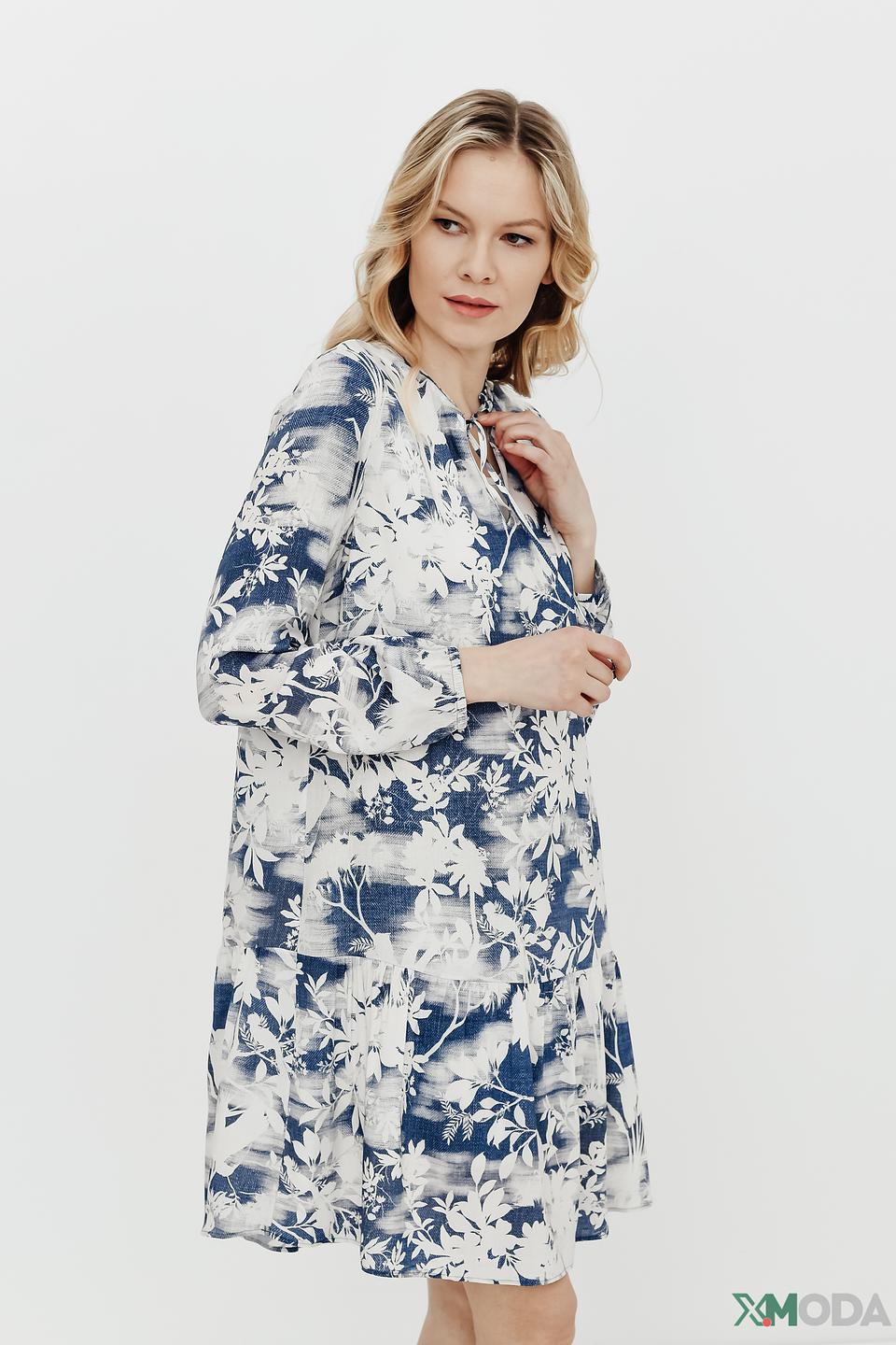 Платье Lecomte с цветочным принтом