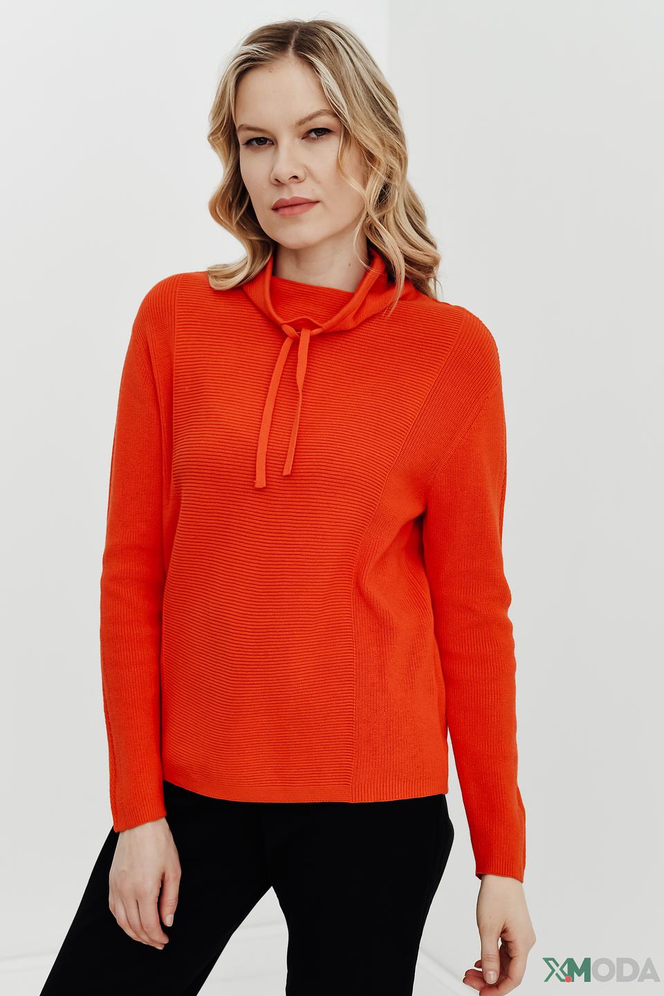 Пуловер Gerry Weber оранжевый с завязками