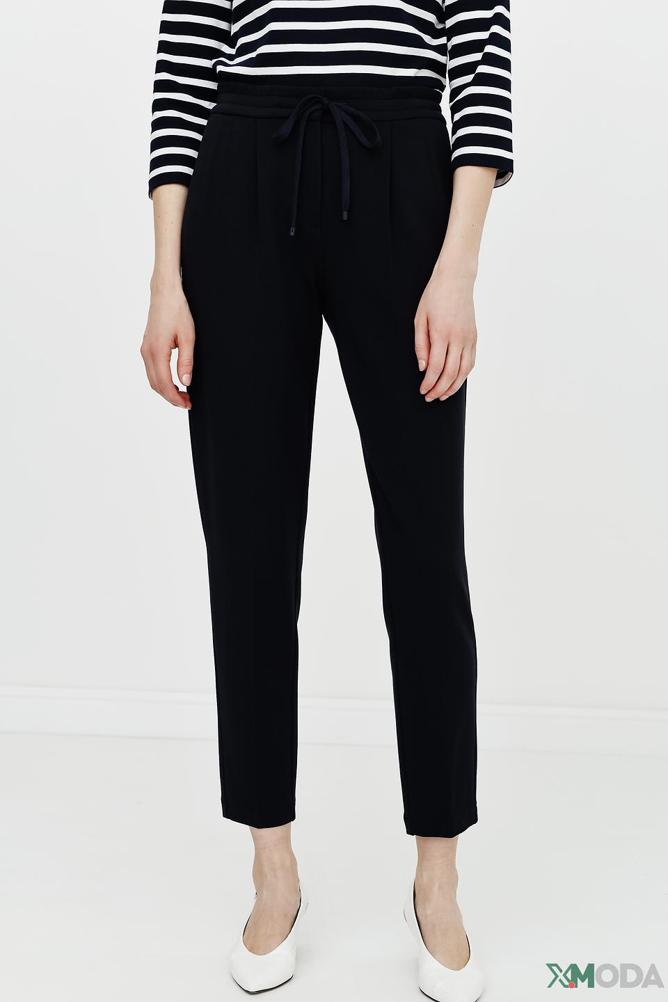 Брюки Cambio чёрные с поясом