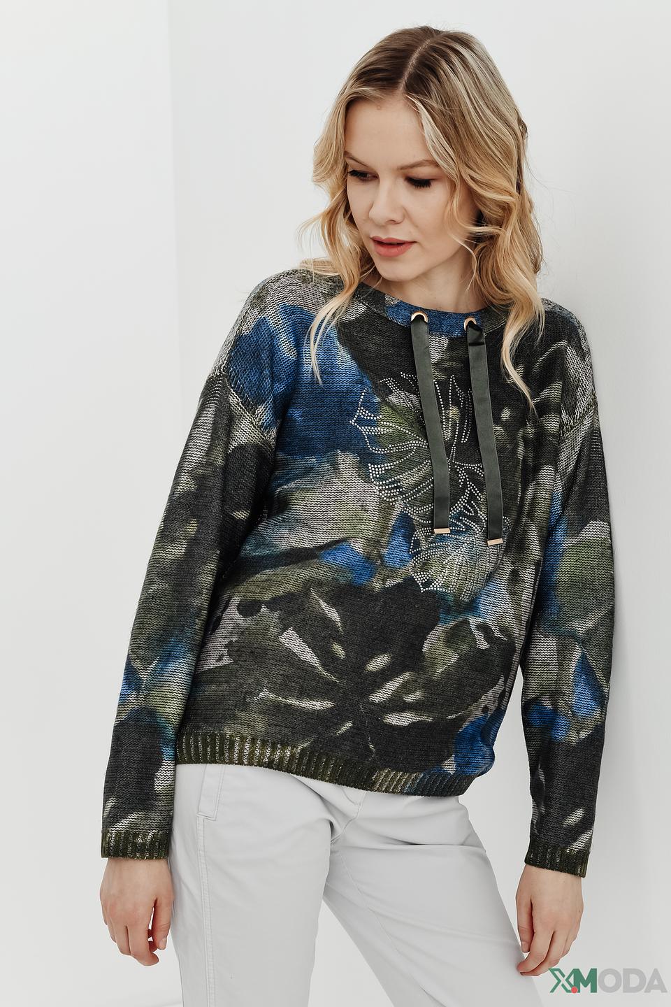 Пуловер Betty Barclay принт, со стразами