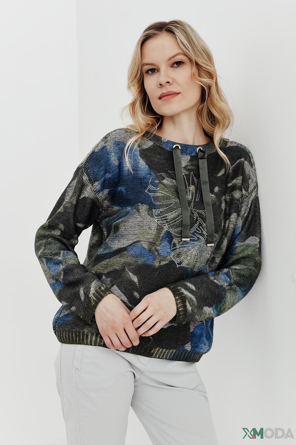 Пуловер Betty Barclay принт, со стразами