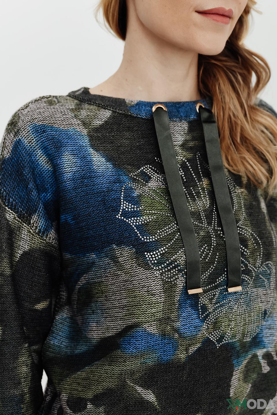 Пуловер Betty Barclay принт, со стразами