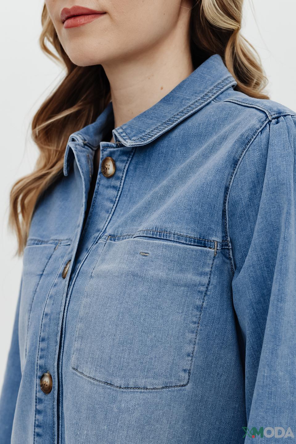 Рубашка Betty and Co джинсовая голубая