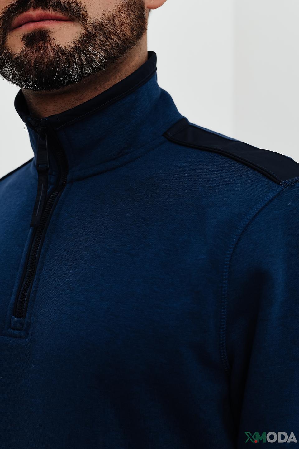 Джемпер Casa Moda с молнией синий