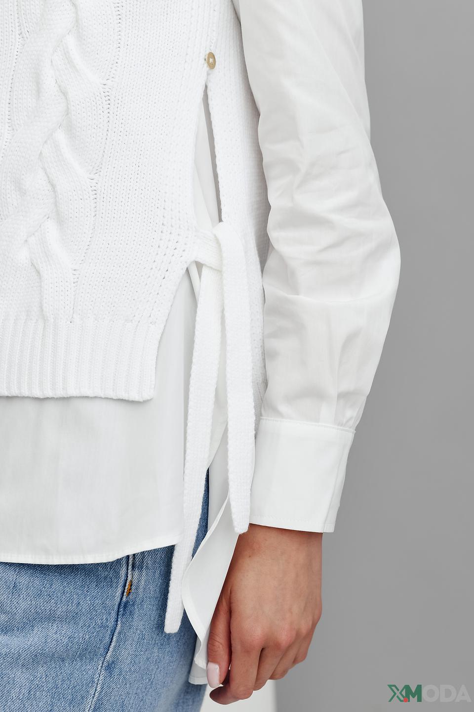 Жилет Penny Black Black женский белый с косами