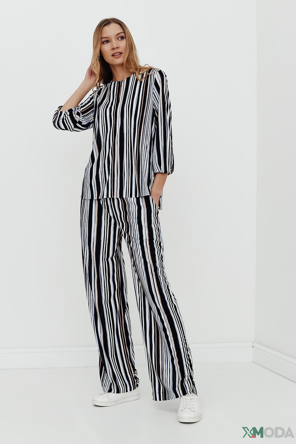 Блуза Marc Cain в полоску чёрно-белая