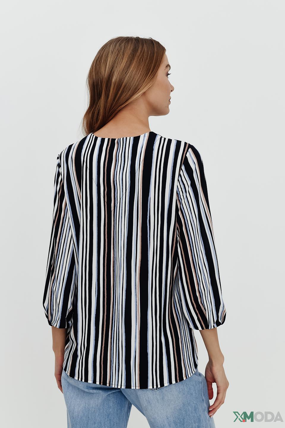 Блуза Marc Cain в полоску чёрно-белая