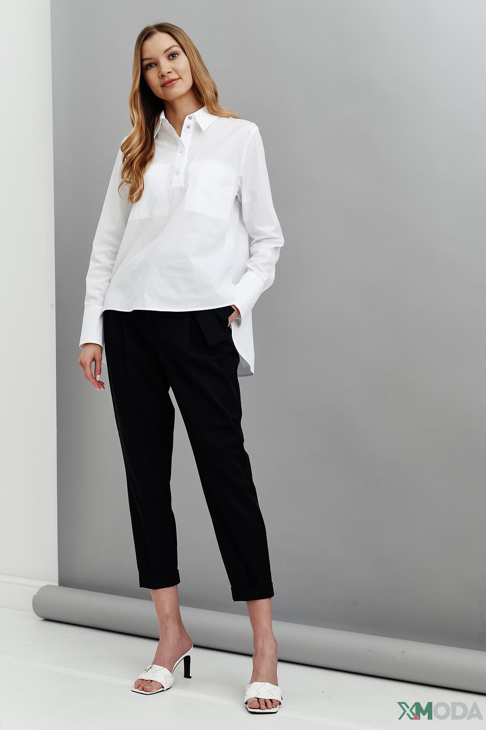 Рубашка Marc Cain белый оверсайз