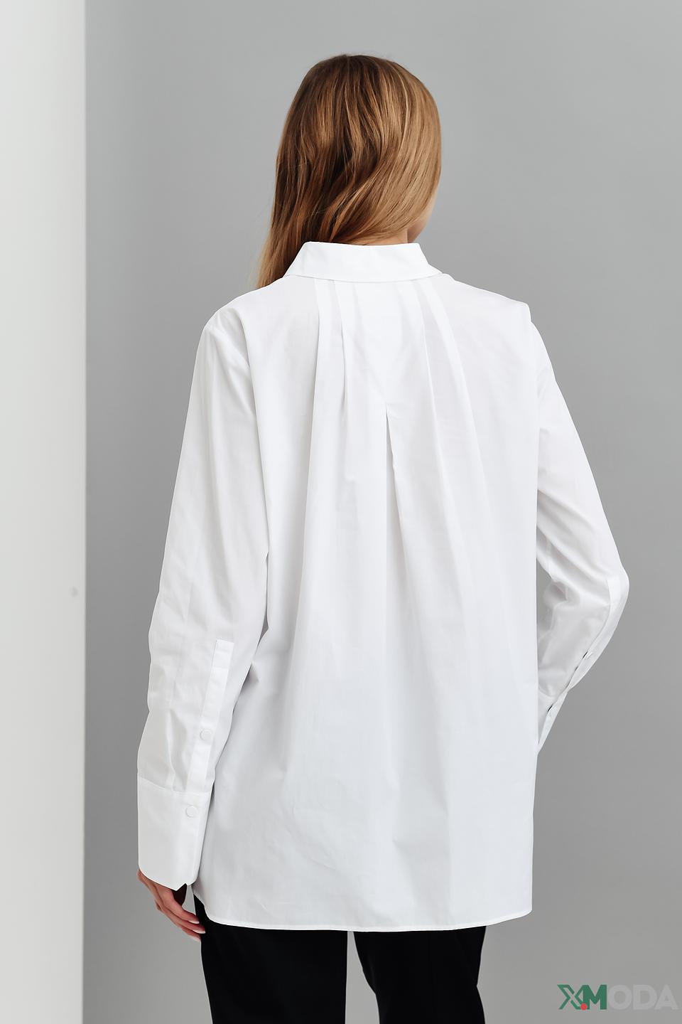 Рубашка Marc Cain белый оверсайз