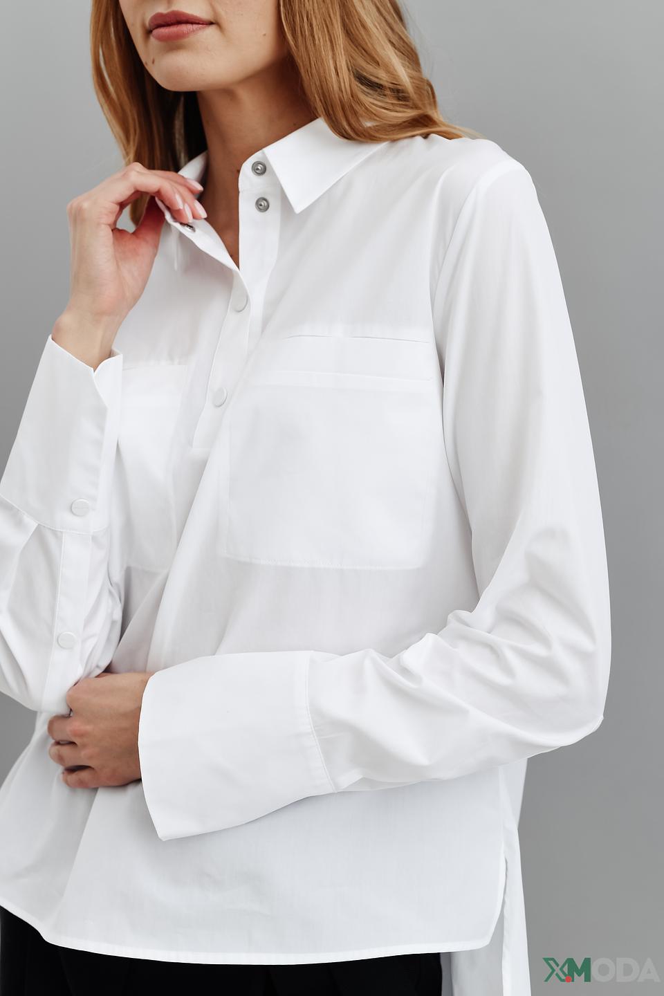 Рубашка Marc Cain белый оверсайз