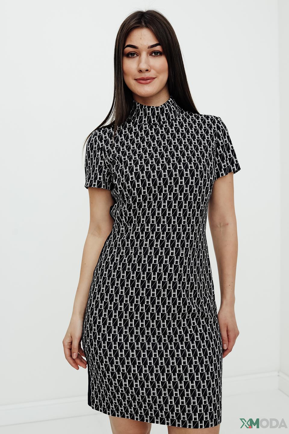 Платье Hugo с геометрическим принтом