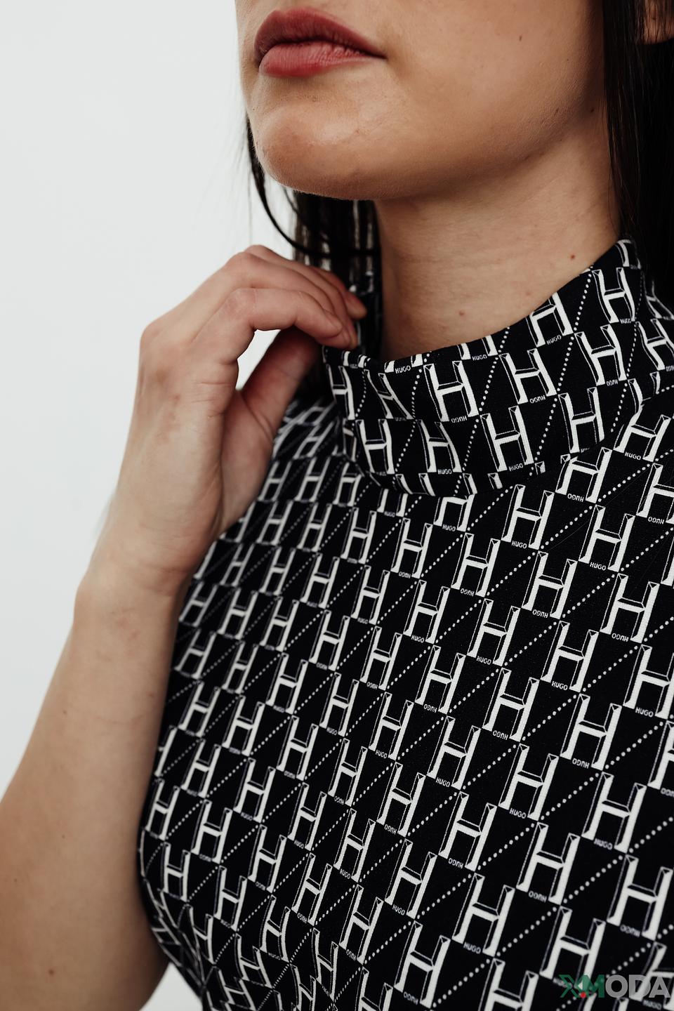 Платье Hugo с геометрическим принтом