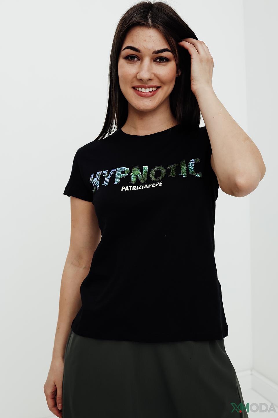 Футболка Patrizia Pepe с принтом "Hypnotic"