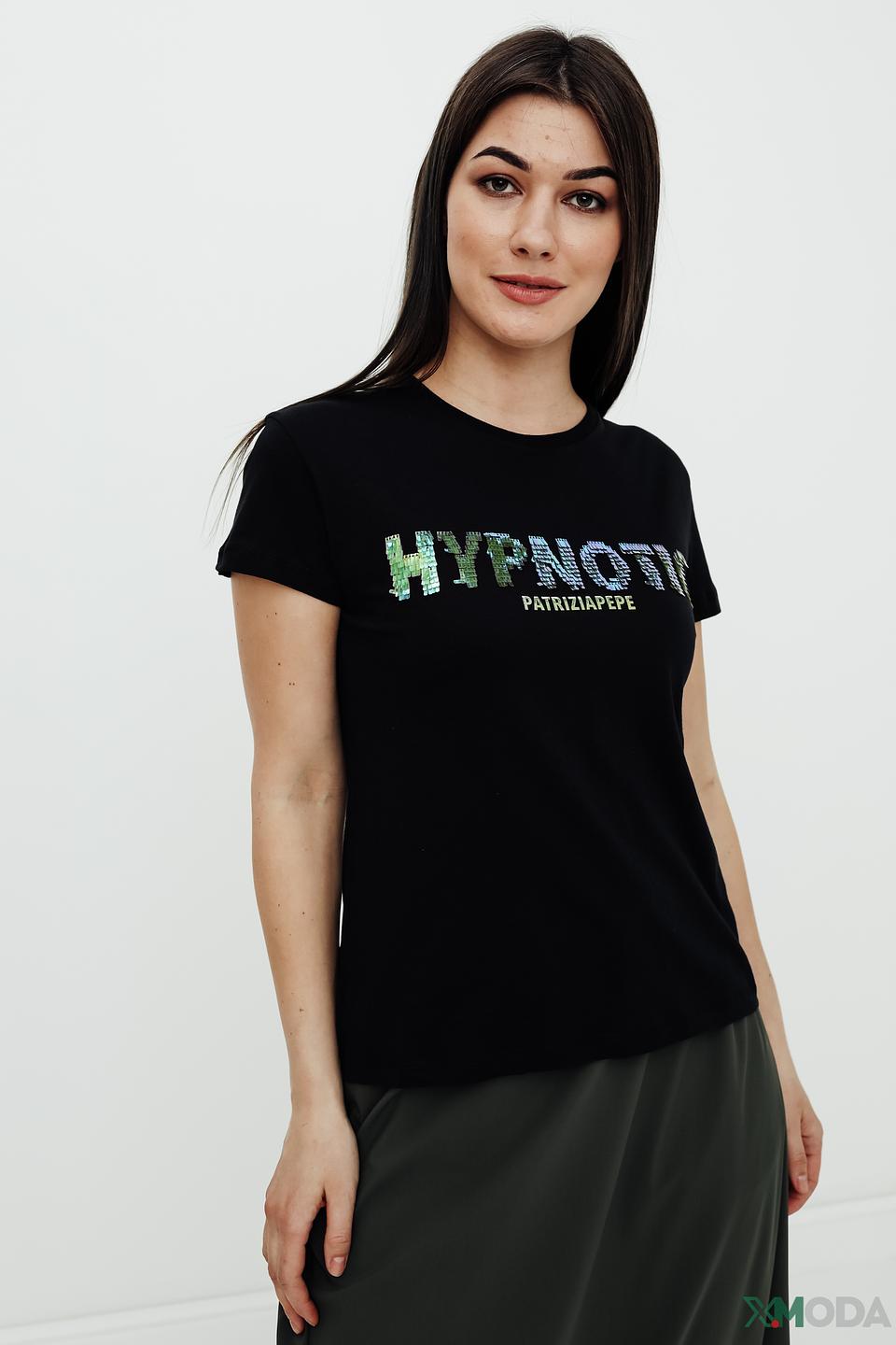 Футболка Patrizia Pepe с принтом "Hypnotic"