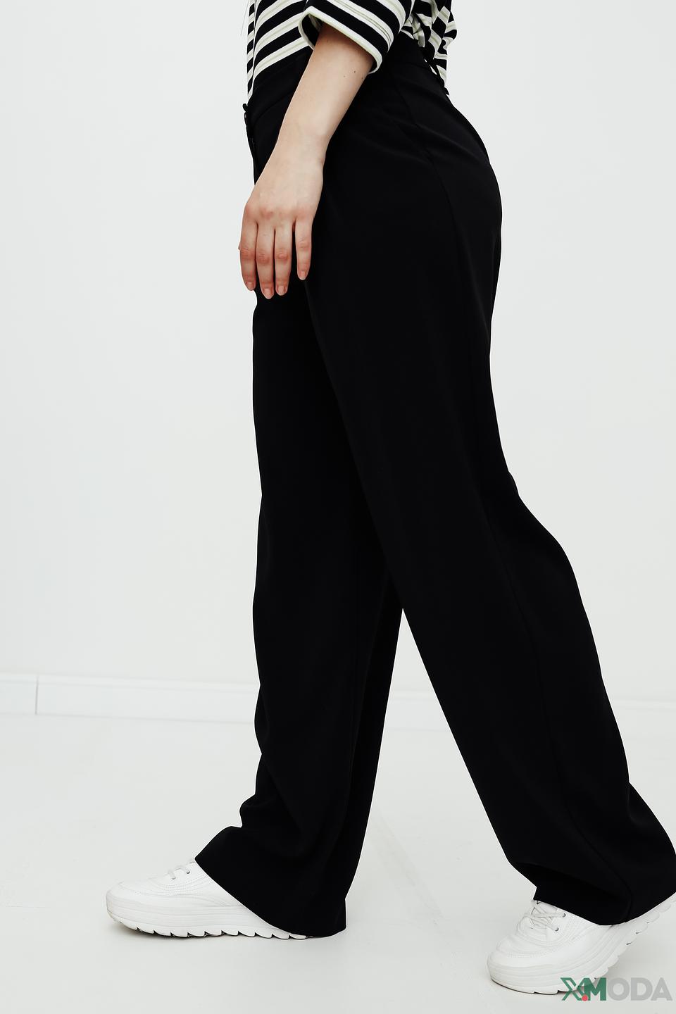 Брюки Patrizia Pepe чёрные широкие