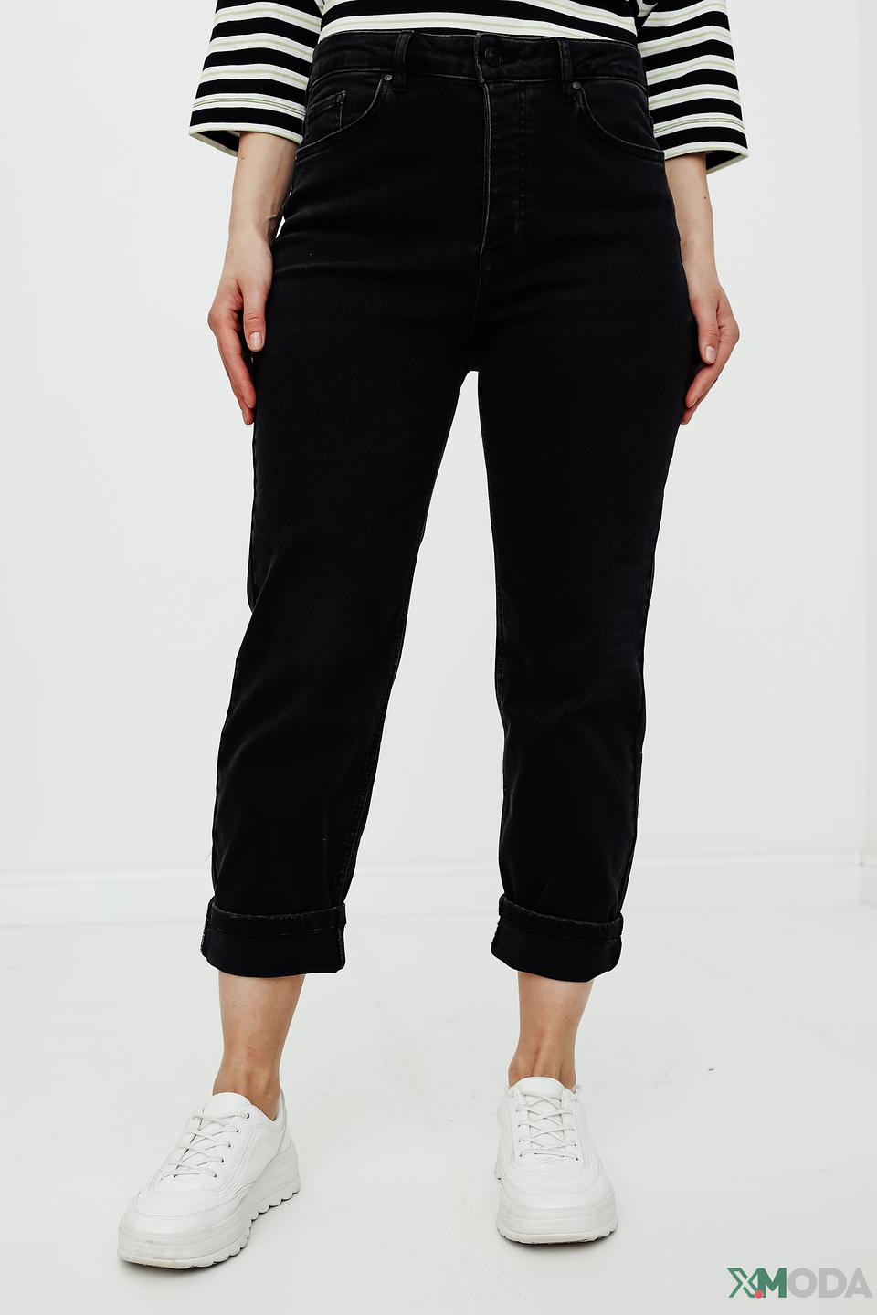 Джинсы Oui чёрные mom fit