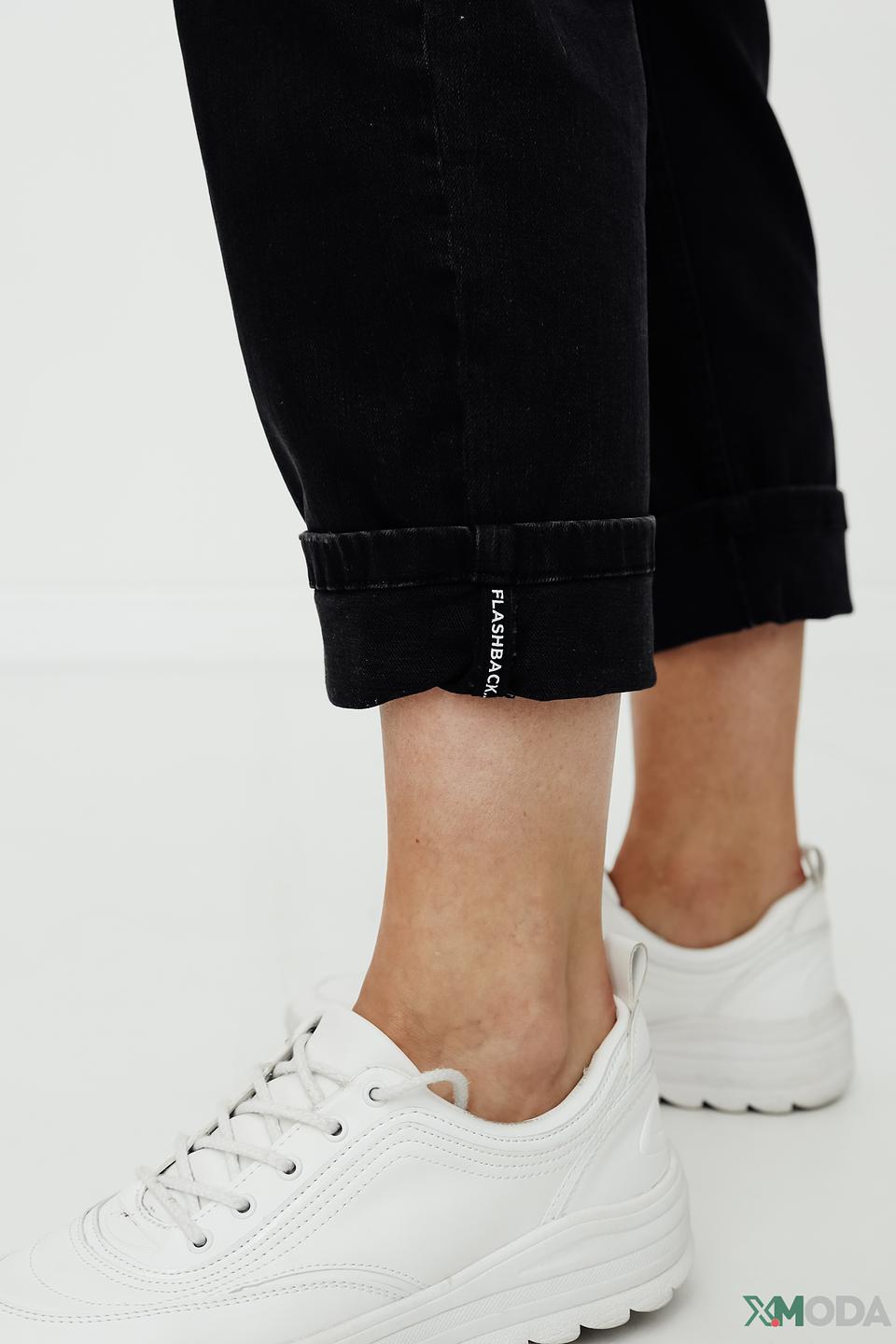 Джинсы Oui чёрные mom fit