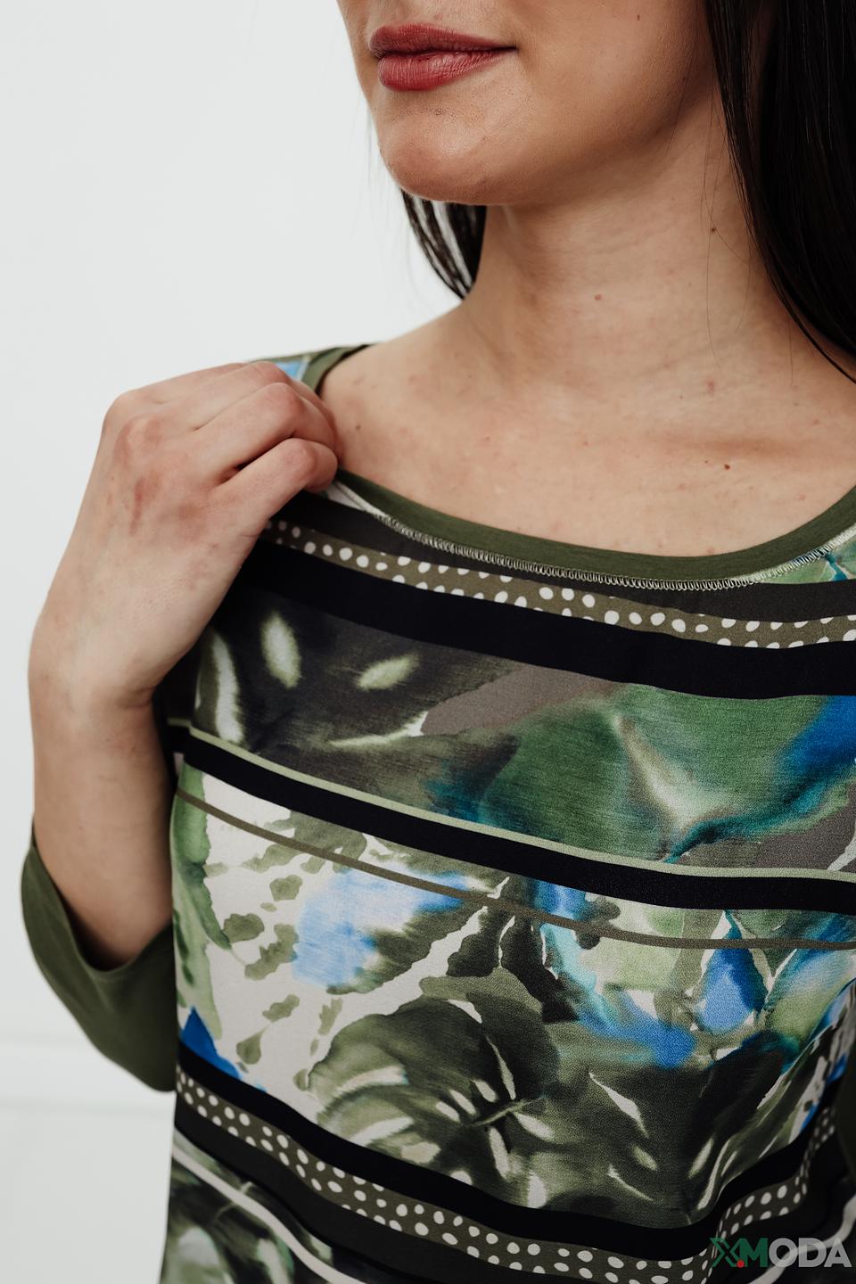 Лонгслив Betty Barclay, хаки, цветочный принт