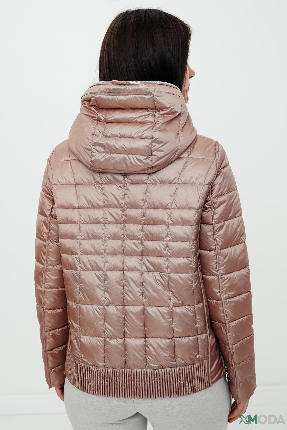 Куртка Betty Barclay розовая стеганая с капюшоном