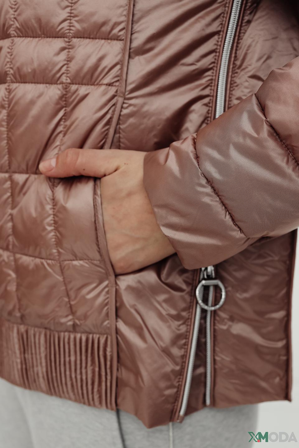 Куртка Betty Barclay розовая стеганая с капюшоном