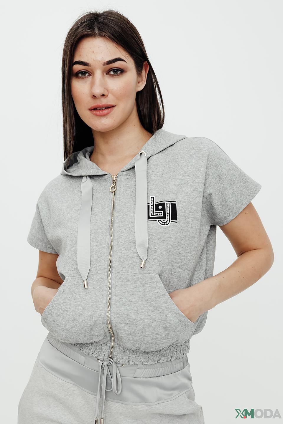 Джемпер Liu-Jo серый с логотипом