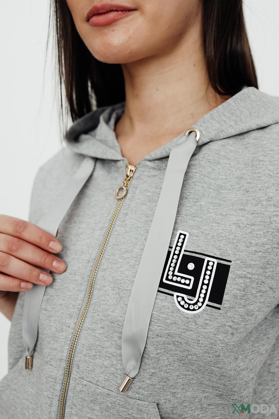 Джемпер Liu-Jo серый с логотипом