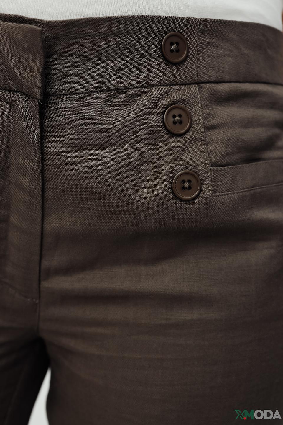 Брюки Pezzo хаки с поясом