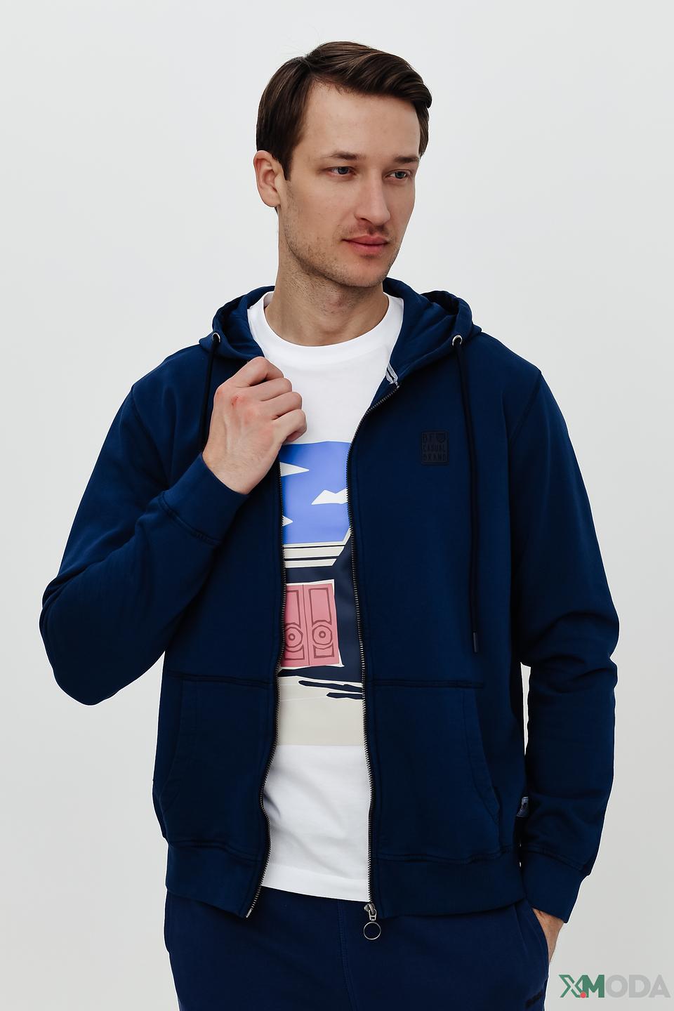 Кардиган Basefield синий на молнии