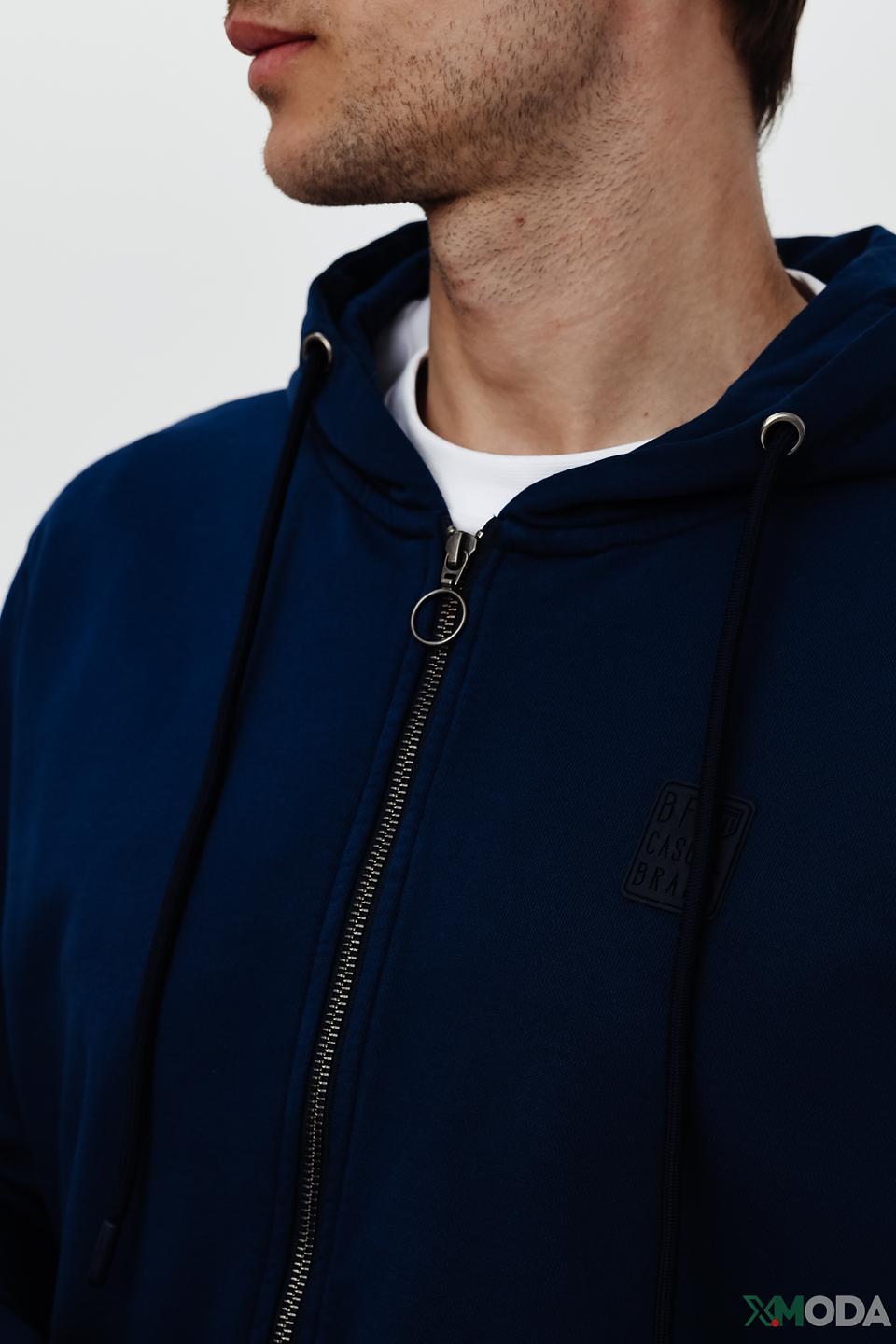 Кардиган Basefield синий на молнии