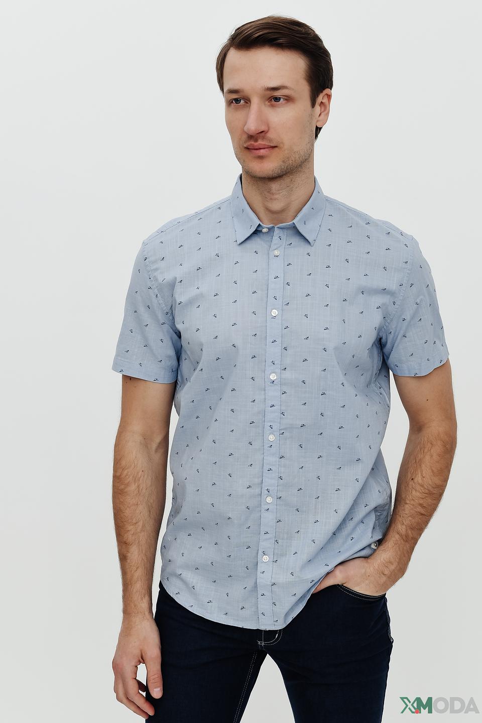 Рубашка кр Tom Tailor denim boy голубая