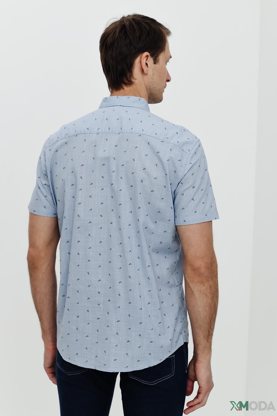 Рубашка кр Tom Tailor denim boy голубая