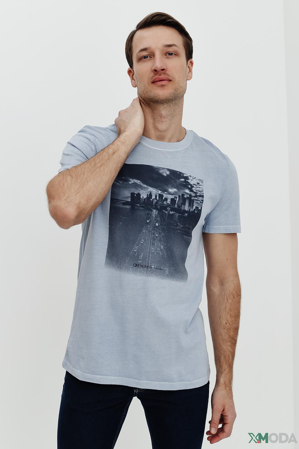 Футболка Tom Tailor denim boy голубая