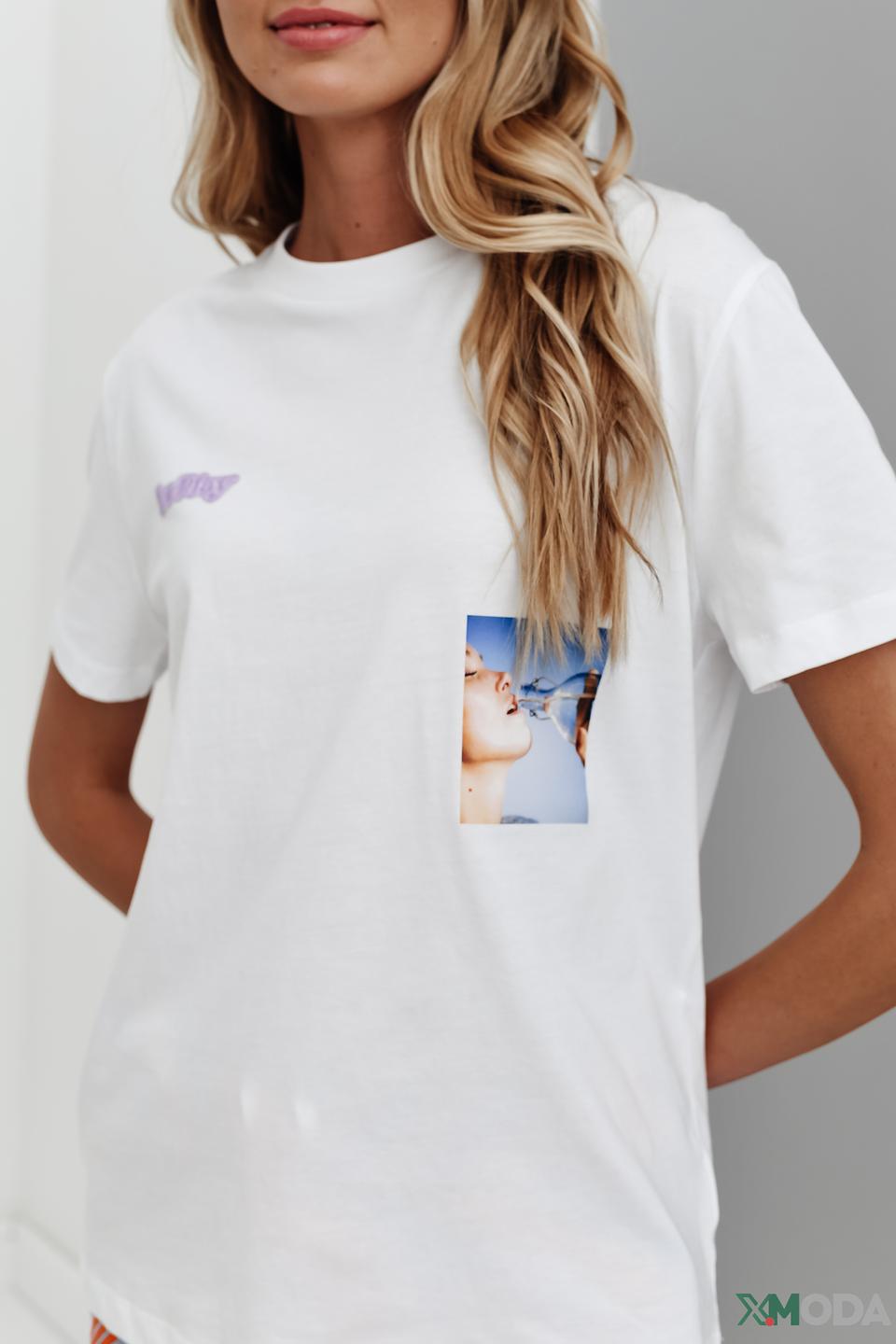 Футболка Ice Play женская белая с принтом