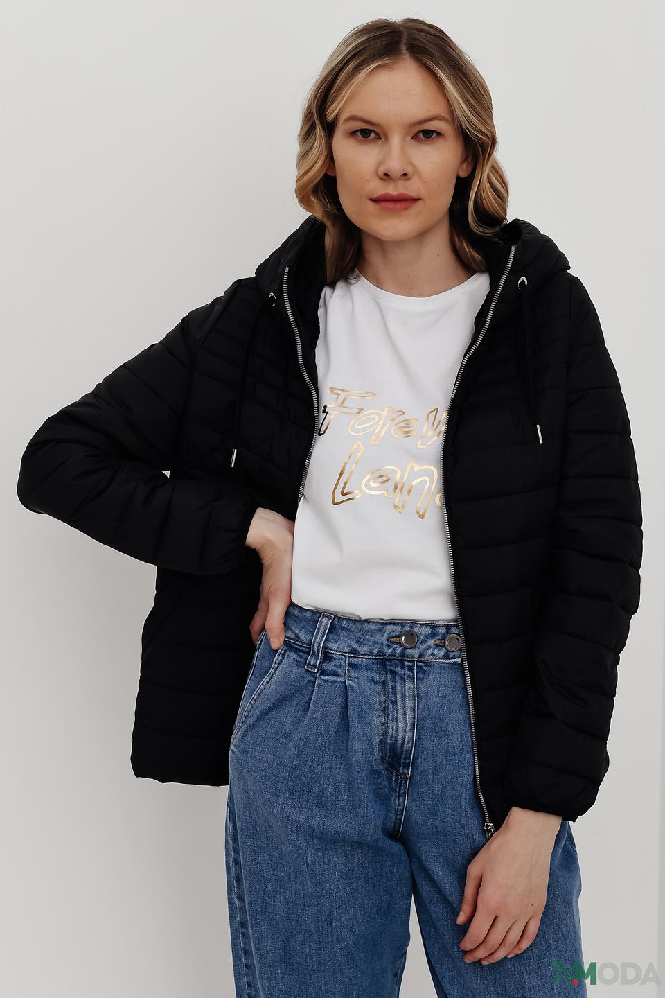 Куртка s.Oliver чёрная стеганая