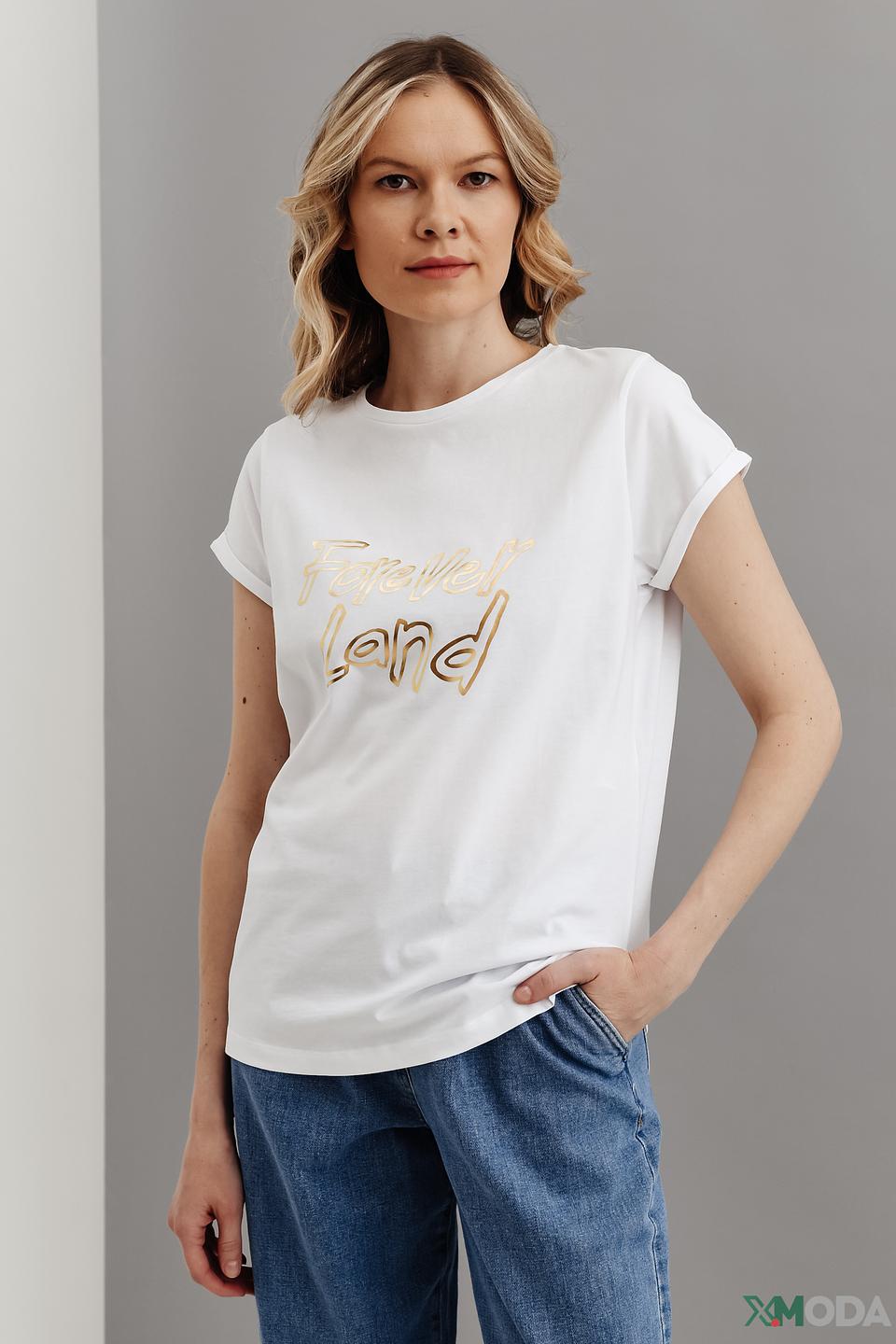 Футболка i Blues жен. с принтом