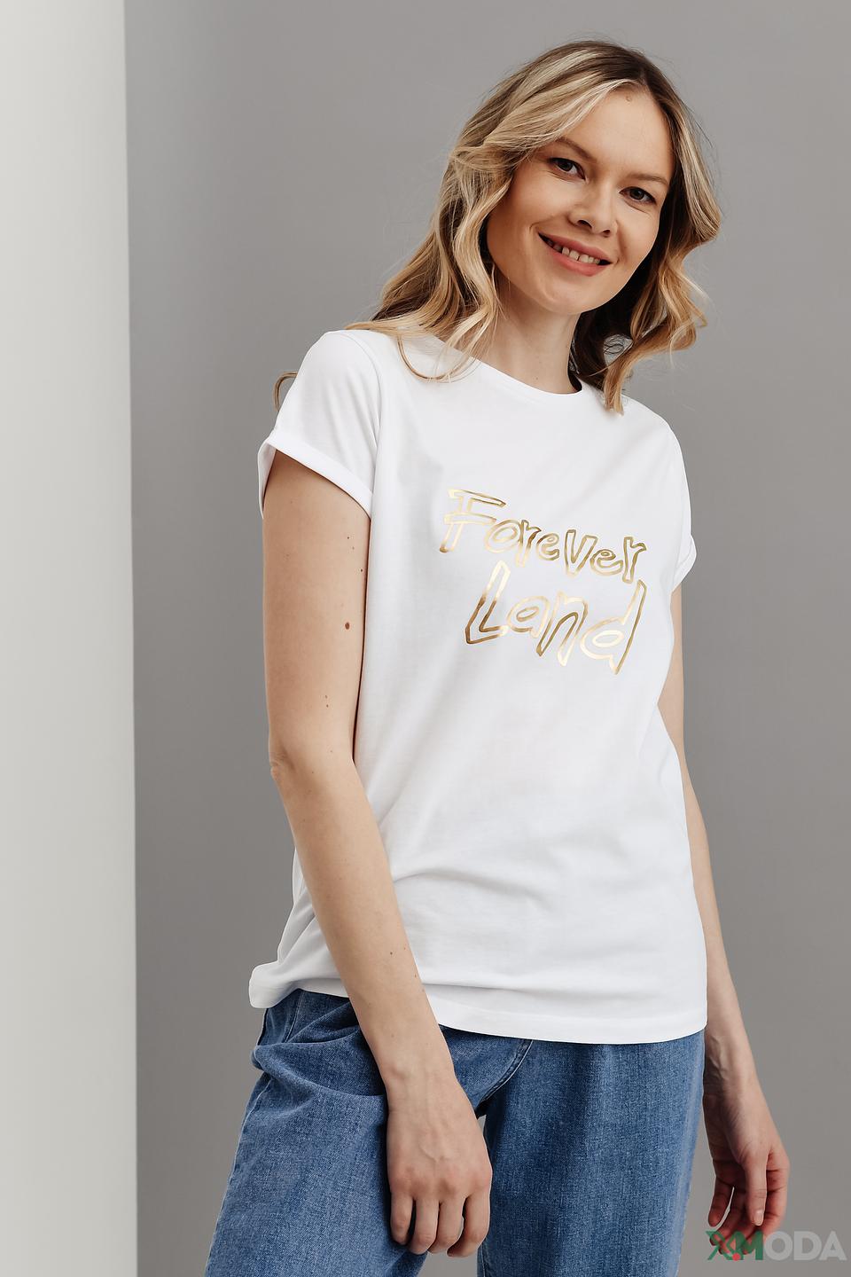 Футболка i Blues жен. с принтом