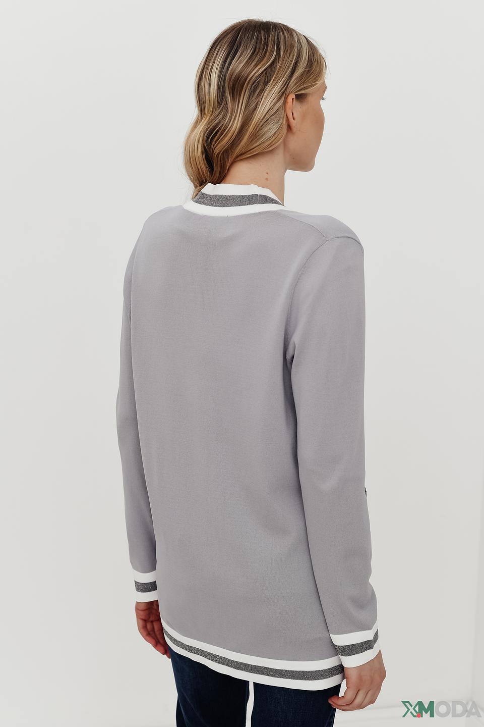 Кардиган Pezzo серый с полоской