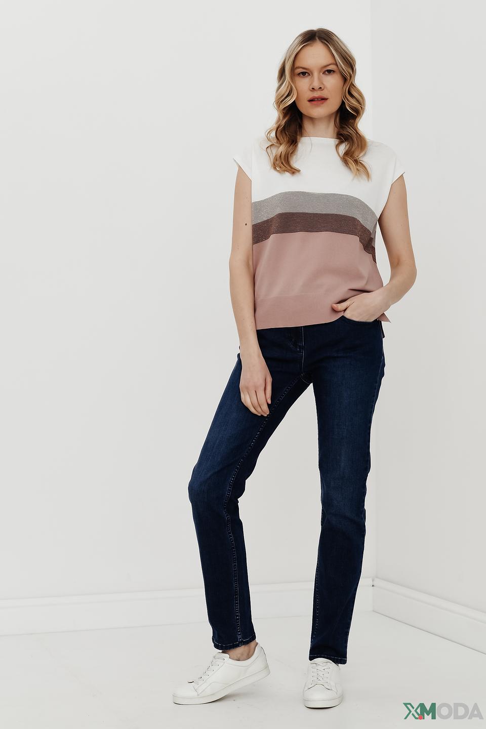 Джинсы Pezzo прямого кроя синие