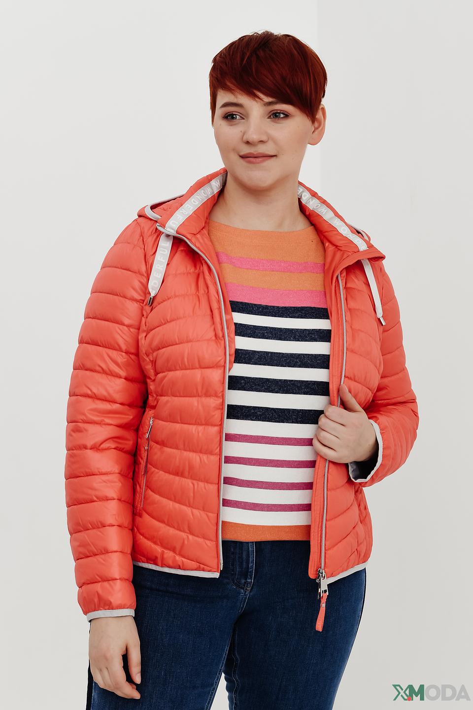 Куртка Lebek стеганая оранжевая