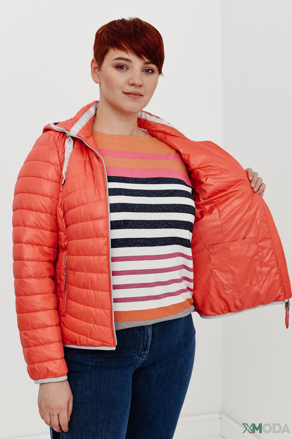 Куртка Lebek стеганая оранжевая