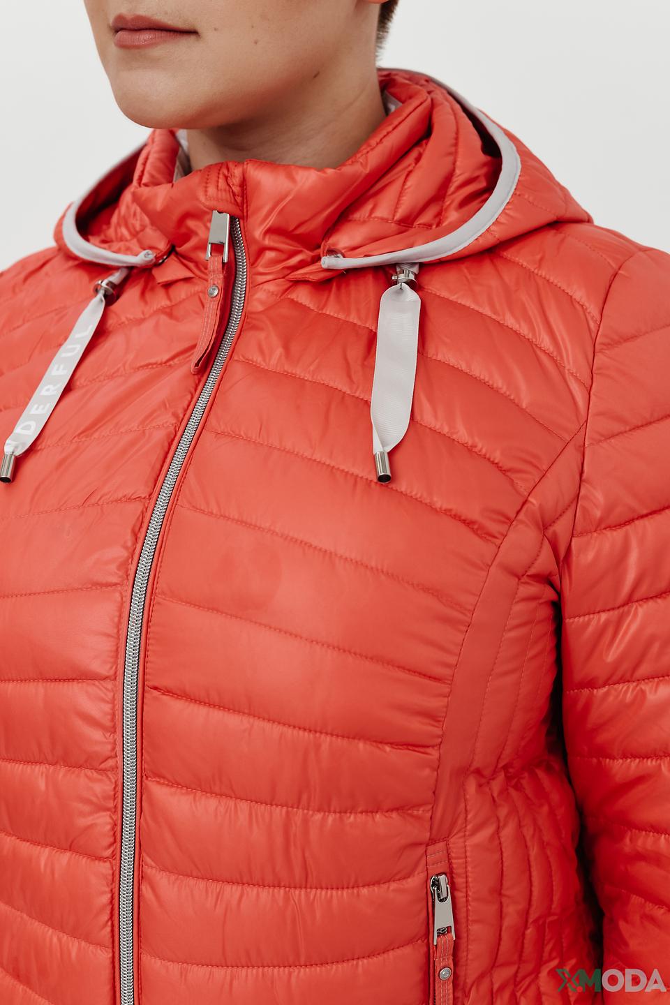 Куртка Lebek стеганая оранжевая