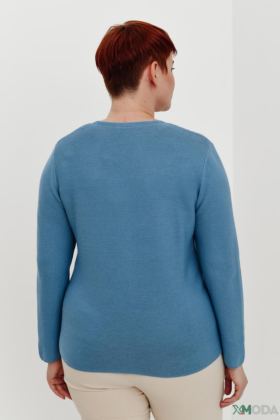 Пуловер Via Appia с карманами голубой