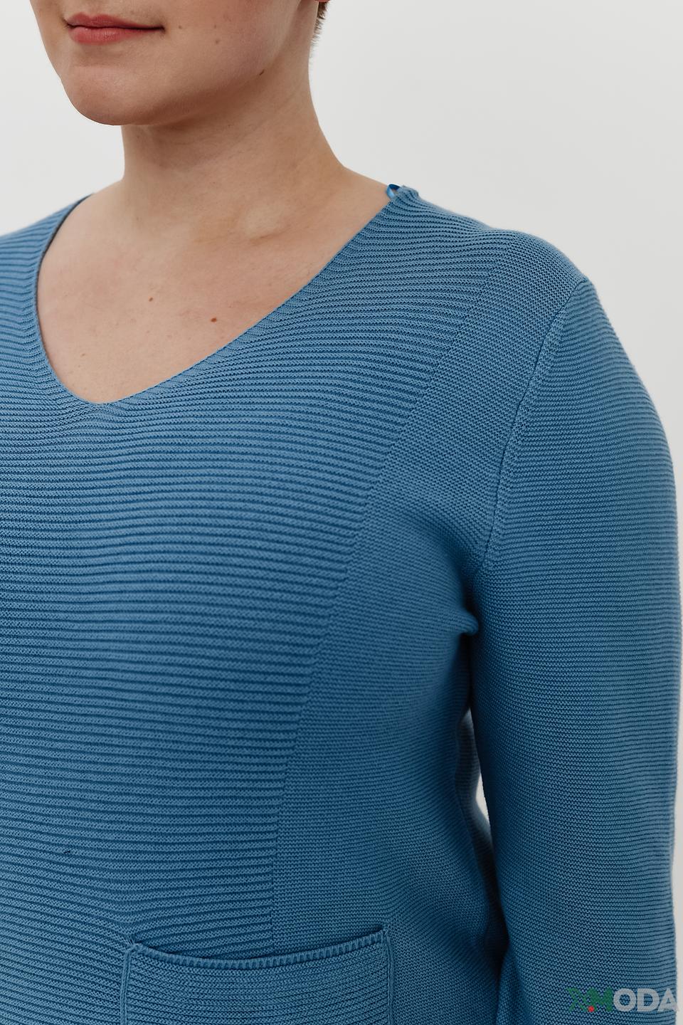Пуловер Via Appia с карманами голубой
