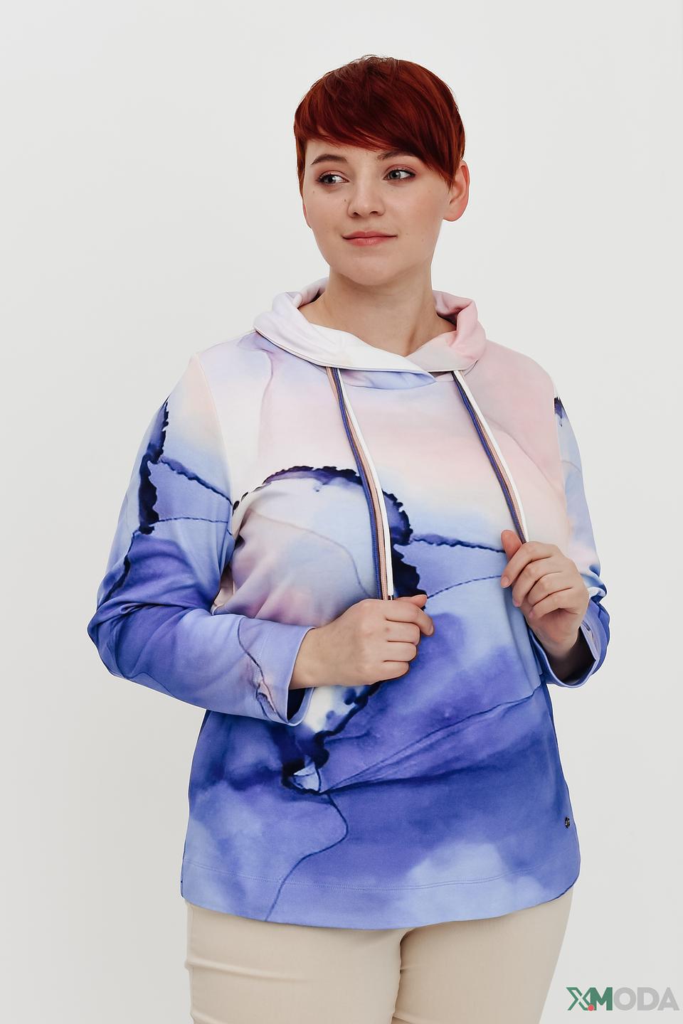 Пуловер Frapp с принтом "Мрамор"