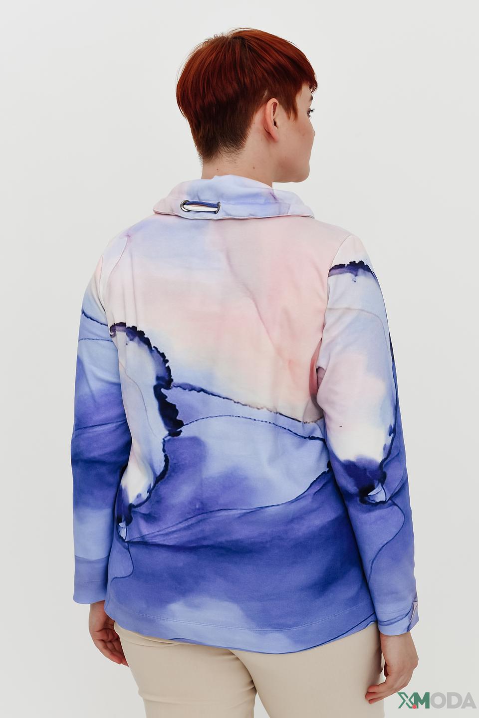 Пуловер Frapp с принтом "Мрамор"