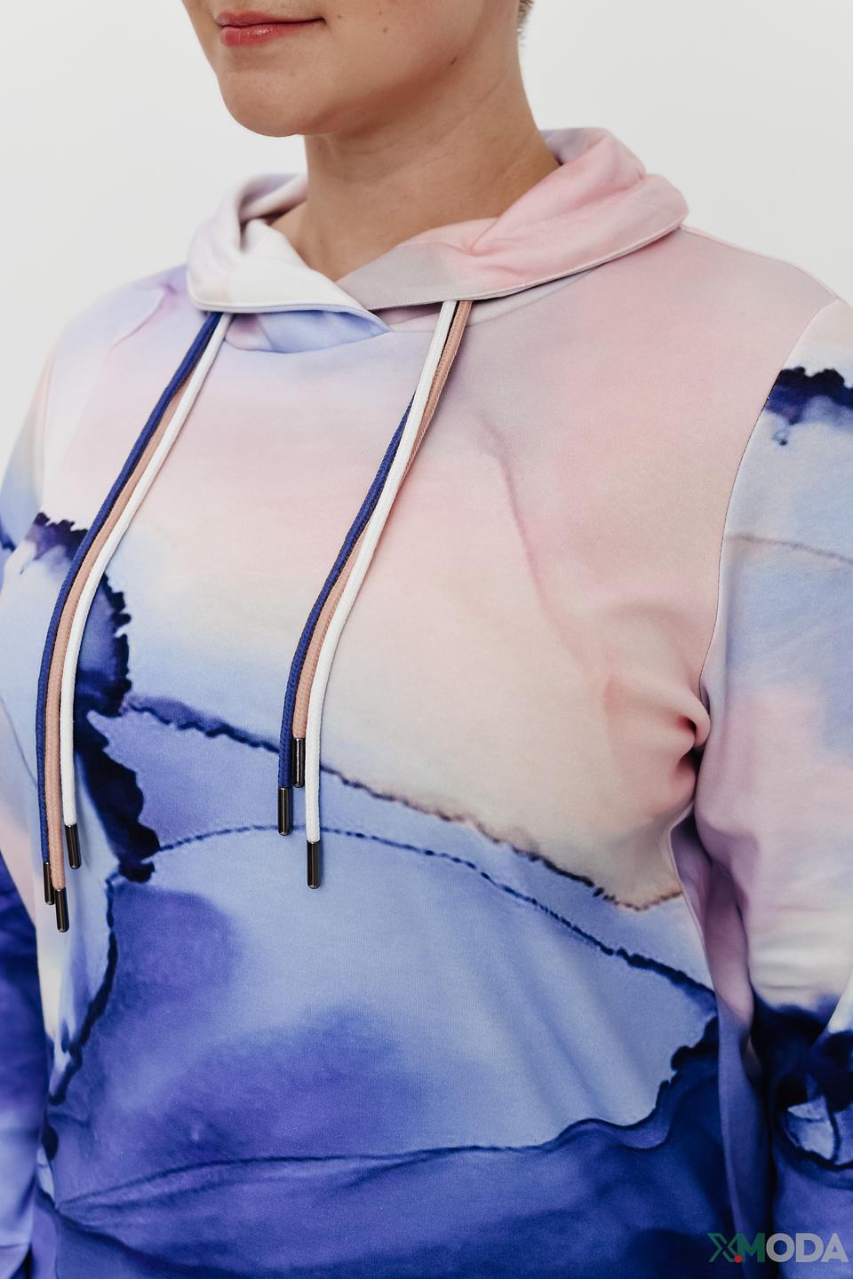 Пуловер Frapp с принтом "Мрамор"