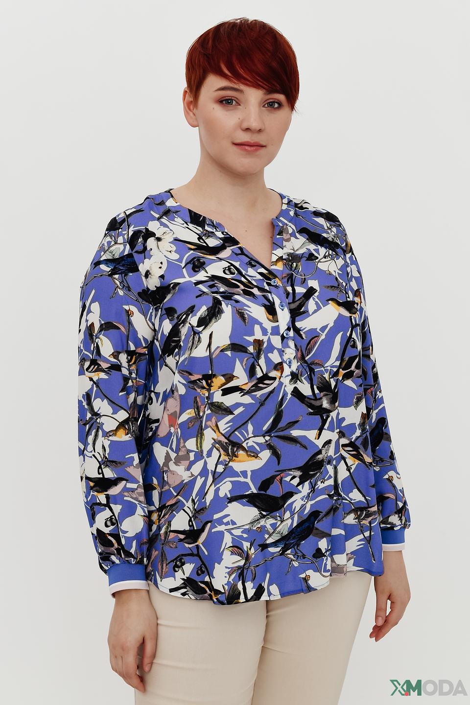 Блуза Frapp с цветочным принтом