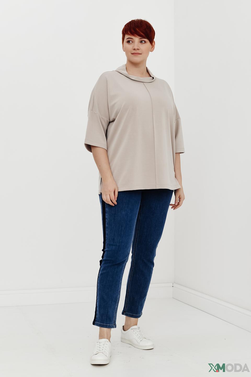 Джемпер Elena Miro бежевый с воротником